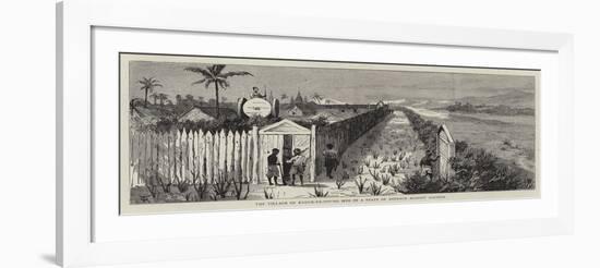 The Village of Kyouk-Pa-Doung Myo in a State of Defence Against Dacoits-null-Framed Giclee Print