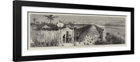 The Village of Kyouk-Pa-Doung Myo in a State of Defence Against Dacoits-null-Framed Giclee Print