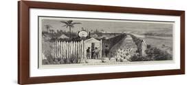 The Village of Kyouk-Pa-Doung Myo in a State of Defence Against Dacoits-null-Framed Giclee Print