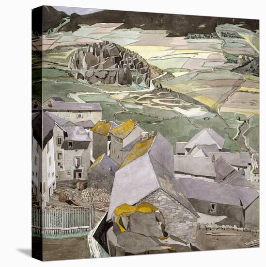 The Village of La Lagonne-Charles Rennie Mackintosh-Stretched Canvas