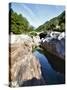 The Village of Lavertezzo on Verzasca River, Canton Tessin, Switzerland, Europe-Angelo Cavalli-Stretched Canvas