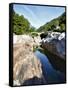 The Village of Lavertezzo on Verzasca River, Canton Tessin, Switzerland, Europe-Angelo Cavalli-Framed Stretched Canvas