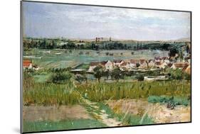 The Village of Maurecourt, 1873-Morisot-Mounted Giclee Print