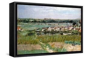 The Village of Maurecourt, 1873-Morisot-Framed Stretched Canvas