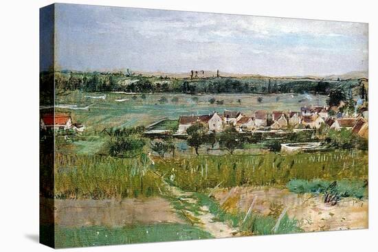 The Village of Maurecourt, 1873-Morisot-Stretched Canvas