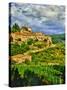 The Village of Montefioralle Overlooks the Tuscan Hills around Greve, Tuscany, Italy-Richard Duval-Stretched Canvas