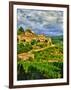 The Village of Montefioralle Overlooks the Tuscan Hills around Greve, Tuscany, Italy-Richard Duval-Framed Photographic Print