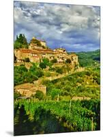 The Village of Montefioralle Overlooks the Tuscan Hills around Greve, Tuscany, Italy-Richard Duval-Mounted Photographic Print