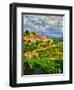 The Village of Montefioralle Overlooks the Tuscan Hills around Greve, Tuscany, Italy-Richard Duval-Framed Premium Photographic Print