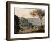The Village of Nemi, Late 18th-Early 19th Century-Pierre Henri de Valenciennes-Framed Giclee Print