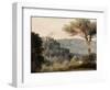 The Village of Nemi, Late 18th-Early 19th Century-Pierre Henri de Valenciennes-Framed Giclee Print