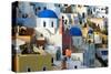 The village of Oia by day-null-Stretched Canvas