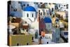 The village of Oia by day-null-Stretched Canvas