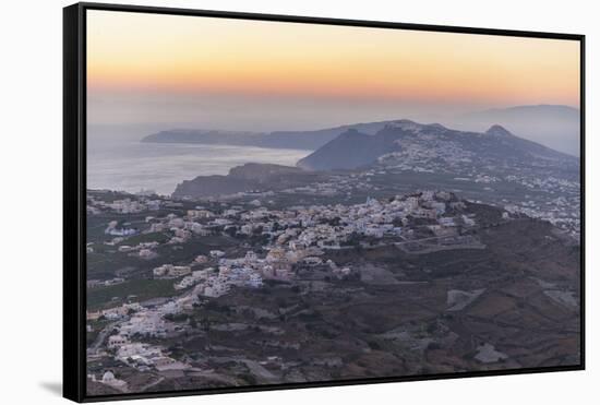 The Village of Pyrgos-Guido Cozzi-Framed Stretched Canvas