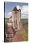 The Village of Saint Cirq Lapopie, Designated a Beaux Village De France, Lot, France, Europe-Julian Elliott-Stretched Canvas