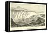 The Village of Urcos and the Mohina Lagune-Édouard Riou-Framed Stretched Canvas