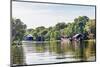 The Village on the Water. Tonle Sap Lake. Cambodia-dmitry kushch-Mounted Photographic Print
