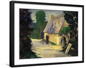 The Village Path, 1890-Eugène Boudin-Framed Giclee Print