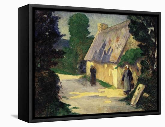 The Village Path, 1890-Eugène Boudin-Framed Stretched Canvas