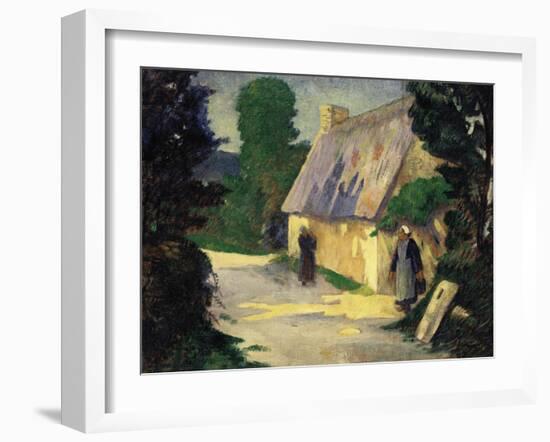 The Village Path, 1890-Eugène Boudin-Framed Giclee Print