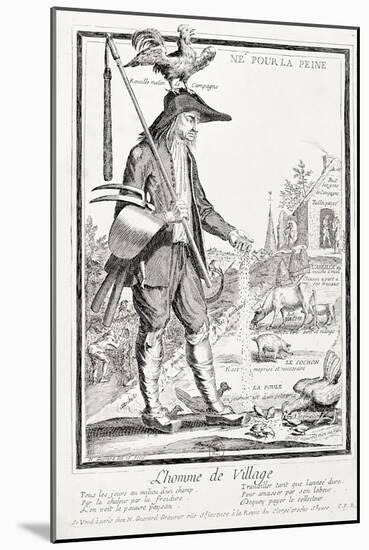 The Village Peasant, Born to Suffer, circa 1780-Nicolas Guerard-Mounted Giclee Print