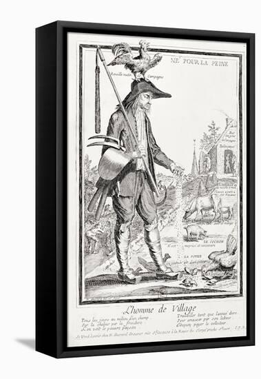 The Village Peasant, Born to Suffer, circa 1780-Nicolas Guerard-Framed Stretched Canvas