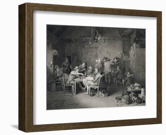 The Village Politicians, Engraved by Abraham Raimbach (1784-1868), 1814 (Engraving)-Sir David Wilkie-Framed Giclee Print