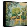 'The Village Pond, Upton Grey', c1914-Emile Claus-Framed Stretched Canvas