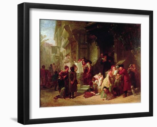 The Village Post Office-Frederick Goodall-Framed Giclee Print