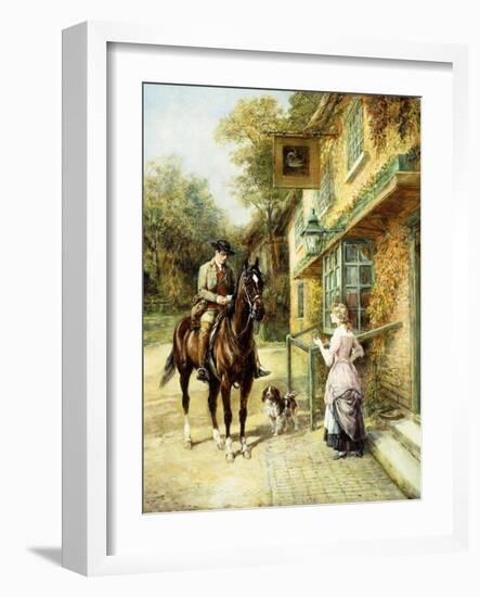 The Village Postman-Heywood Hardy-Framed Giclee Print