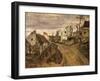 The Village Road, Auvers, c.1872-73-Paul Cézanne-Framed Giclee Print