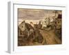 The Village Road, Auvers, c.1872-73-Paul Cézanne-Framed Giclee Print
