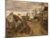 The Village Road, Auvers, c.1872-73-Paul Cézanne-Mounted Giclee Print