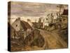 The Village Road, Auvers, c.1872-73-Paul Cézanne-Stretched Canvas