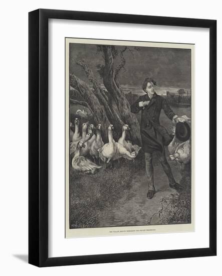 The Village Roscius Rehearsing for Private Theatricals-William Weekes-Framed Giclee Print