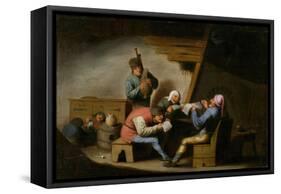 The Village Singers - Les Chanteurs De Village - Peinture De Adriaen Jansz Van Ostade (1610-1685) --Adriaen Jansz Van Ostade-Framed Stretched Canvas