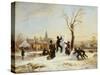 The Village Snowman, 1853-Wilhelm Alexander Meyerheim-Stretched Canvas