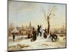 The Village Snowman, 1853-Wilhelm Alexander Meyerheim-Mounted Giclee Print