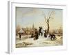 The Village Snowman, 1853-Wilhelm Alexander Meyerheim-Framed Giclee Print