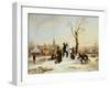 The Village Snowman-Wilhelm Alexander Meyerheim-Framed Giclee Print