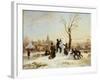 The Village Snowman-Wilhelm Alexander Meyerheim-Framed Giclee Print