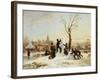 The Village Snowman-Wilhelm Alexander Meyerheim-Framed Giclee Print