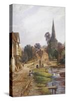 The Village Street, Eynsford, Kent-John W.b. Knight-Stretched Canvas