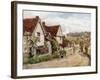 The Village Street, Kersey, Suffolk-Alfred Robert Quinton-Framed Giclee Print