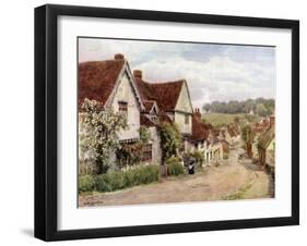 The Village Street, Kersey, Suffolk-Alfred Robert Quinton-Framed Giclee Print