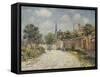 The Village Street; La Rue De Village-Gustave Loiseau-Framed Stretched Canvas