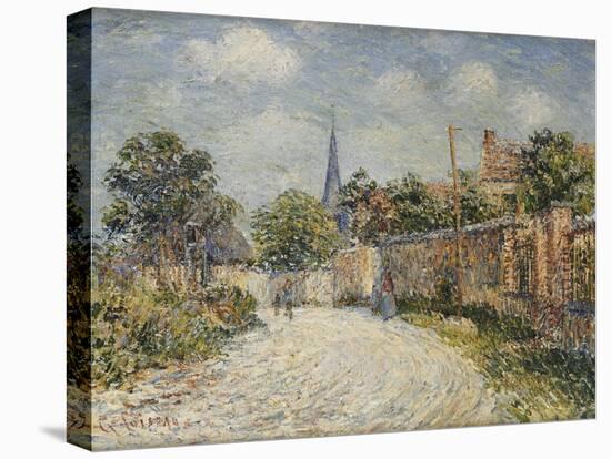 The Village Street; La Rue De Village-Gustave Loiseau-Stretched Canvas
