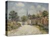 The Village Street; La Rue De Village-Gustave Loiseau-Stretched Canvas