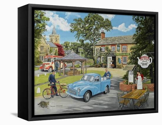 The Village Tea Rooms-Trevor Mitchell-Framed Stretched Canvas