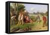 The Village Team, 1856-William Henry Knight-Framed Stretched Canvas
